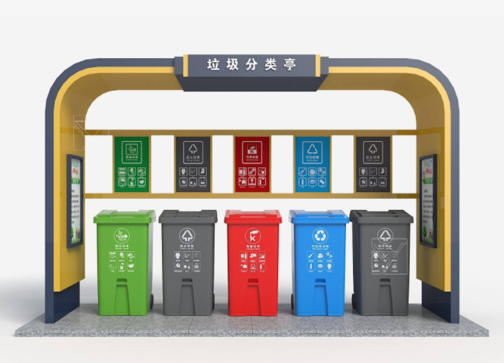 上海内蒙古垃圾分类回收亭 小区分类垃圾亭